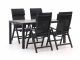 Bellagio Avenza/Fidenza 160cm dining tuinset 5-delig verstelbaar