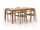 Bellagio Berbaro/Bruca 170cm dining tuinset 5-delig stapelbaar