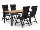 Bellagio Lugo/Linosa 180cm dining tuinset 5-delig verstelbaar