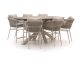 Bellagio Mineo/ROUGH-Y Ellips 240cm high dining tuinset 7-delig