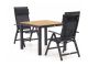 Bellagio Avenza/Fidenza 90cm dining tuinset 3-delig verstelbaar