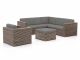 ROUGH-C hoek loungeset 5-delig 6-zits