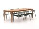 Manifesto Cavone/Bruca 220cm dining tuinset 7-delig stapelbaar