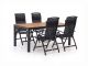 Forza Capri/Fidenza 160cm dining tuinset 5-delig verstelbaar