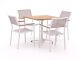 Bellagio Roma/Canzo 80cm dining tuinset 5-delig stapelbaar