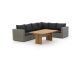 Intenso Carpino/ROUGH-L dining loungeset 3-delig rechts