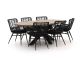 Intenso Asti/Rough-Y Ellips 240cm dining tuinset 7-delig