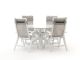 Bellagio Lugo/Lodola ø 130cm dining tuinset 5-delig verstelbaar