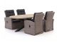 Intenso Mazzano/ROUGH-Y Ellips 200cm dining tuinset 5-delig verstelbaar