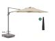 Shadowline Francisco Ampelschirm ø 330 cm - Light Taupe (incl. voet 160kg verrijdbaar) (incl. kruisvoet, excl. tegels) (incl. beschermhoes)