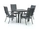 Bellagio Lugo/Fidenza 90cm dining tuinset 5-delig stapelbaar