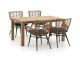 Intenso Asti/ROUGH-S 160cm dining tuinset 5-delig