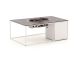 Cosidesign Line lounge vuurtafel 120x80x47cm