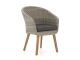 Intenso Tropea dining tuinstoel - Grijs - Antraciet - Wicker (vlechtwerk)