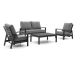 Tierra Outdoor Musone/Flip-Up stoel-bank loungeset 4-delig 4-zits verstelbaar