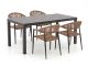 Manifesto Belpasso/Menzano 160cm dining tuinset 5-delig stapelbaar