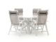 Bellagio Lugo/Lodola ø 130cm dining tuinset 5-delig verstelbaar