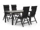 Bellagio Lugo/Fidenza 160cm dining tuinset 5-delig verstelbaar