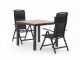 Forza Capri/Fidenza 90cm dining tuinset 3-delig verstelbaar