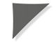 Shadow Comfort schaduwdoek driehoek 90° 500x500x710cm