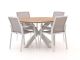 Bellagio Dranera/Fidenza ø126cm dining tuinset 5-delig stapelbaar