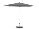 Glatz Alu-Smart parasol ø 300cm - Stone Grey (157) (incl. Shadowline voet 50 kg)