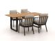 Apple Bee Condor 190cm dining tuinset 5-delig