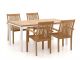 Sunyard Jakarta/Linosa 180cm dining tuinset 5-delig stapelbaar