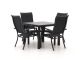 Bellagio Lugo/Fidenza 90cm dining tuinset 5-delig stapelbaar