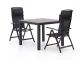 Forza Capri/Fidenza 90cm dining tuinset 3-delig verstelbaar