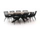 Intenso Asti/Rough-Y Ellips 280cm dining tuinset 9-delig