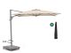 Shadowline Francisco zweefparasol 260x260cm - Light Taupe (incl. voet 160kg verrijdbaar) (incl. kruisvoet, excl. tegels) (incl. beschermhoes)