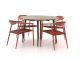 Manifesto Cavone/ROUGH-K ø 115cm dining tuinset 5-delig stapelbaar