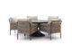 SUNS Fiave/Nova ø150cm low dining tuinset 6-delig