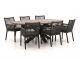 Manifesto Rivola/ROUGH-Y Ellips 240cm dining tuinset 7-delig