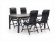 Forza Capri/Fidenza 160cm dining tuinset 5-delig verstelbaar