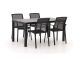 Bellagio Dranera/Fidenza 160cm dining tuinset 5-delig stapelbaar