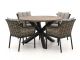 Apple Bee Milou/ROUGH-Y ø120cm dining tuinset 5-delig