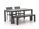 Bellagio Fidenza 160cm dining tuinset met bank 4-delig stapelbaar