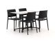 Forza Sile/Canzo 120cm dining tuinset 5-delig stapelbaar inklapbaar