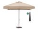 Shadowline Bonaire parasol 300x300cm - Light Taupe (incl. 60 kg voet) (incl. beschermhoes)