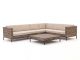 ROUGH-D hoek loungeset 5-delig 6-zits