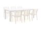 Apple Bee Hawaii/Menzano 220cm dining tuinset 7-delig stapelbaar