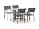 Bellagio Roma/Canzo 140cm dining tuinset 5-delig stapelbaar