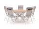 Bellagio Avenza/Fidenza ø149cm dining tuinset 6-delig verstelbaar