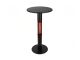 Monti HeatLine Vibe bartafel met terrasverwarmer 1500W ø60cm (h: 110cm) - Black
