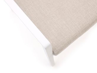 Bellagio Rumo dining tuinstoel stapelbaar - Taupe - Naturel - Bruin, Wit - Ecru - Aluminium