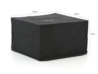 Cosi beschermhoes lounge vuurtafel 100x100cm - Black