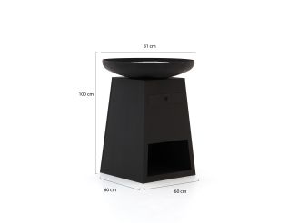 RedFire Premium Orion vuurschaal en barbecue ø80cm - Black
