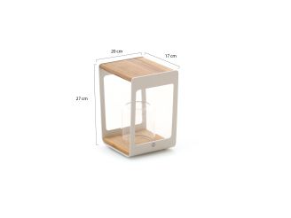 SUNS Zara S lantaarn 20x17x27cm - Matt White